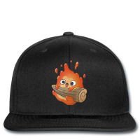 Cute Calcifer Hanging On Wood Printed Hat | Artistshot