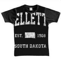 Mellette South Dakota Sd Vintage Athletic Sports Design Tank Top Graphic Youth T-shirt | Artistshot