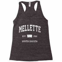 Mellette South Dakota Sd Vintage Athletic Sports Design Tank Top Racerback Tank | Artistshot