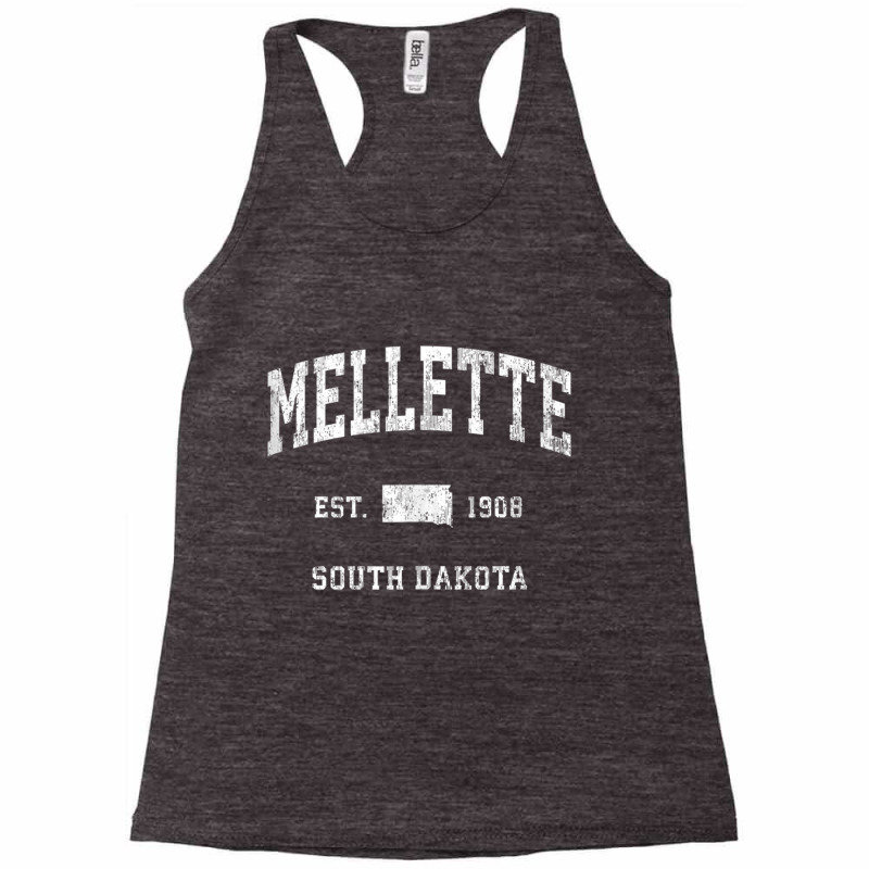 Mellette South Dakota Sd Vintage Athletic Sports Design Tank Top Racerback Tank by cm-arts | Artistshot