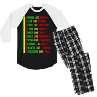 Dream Like Martin Men's 3/4 Sleeve Pajama Set | Artistshot