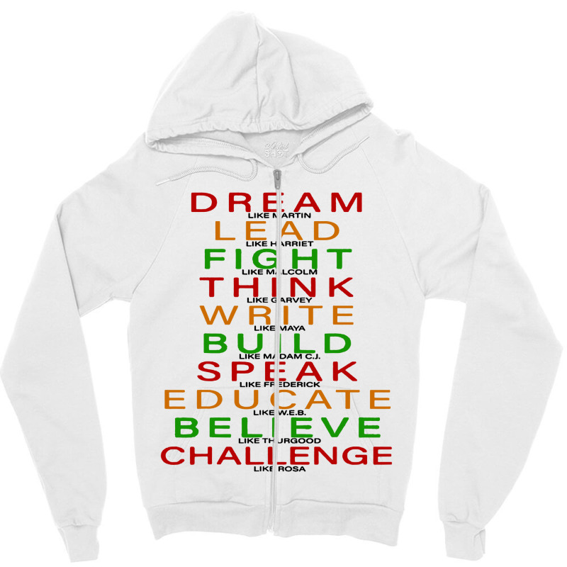 Dream Like Matrin Lead Fight Zipper Hoodie by KikoKoi | Artistshot