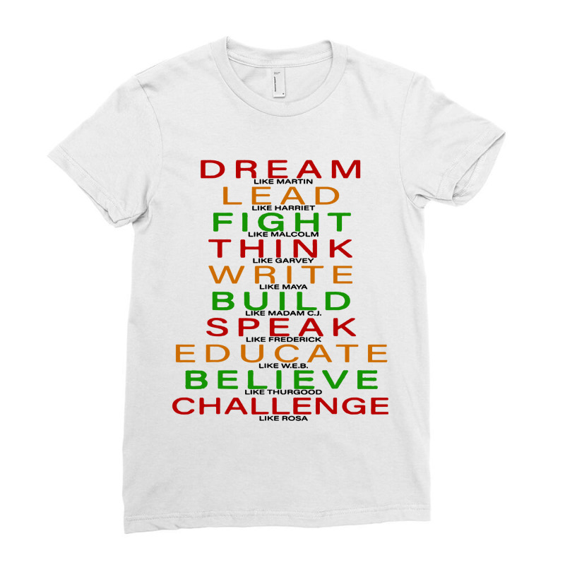 Dream Like Matrin Lead Fight Ladies Fitted T-Shirt by KikoKoi | Artistshot