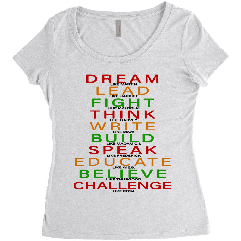 Dream Like Matrin Lead Fight Women's Triblend Scoop T-shirt by KikoKoi | Artistshot