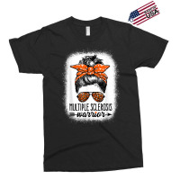 Womens Ms Warrior Messy Bun   Multiple Sclerosis Awareness T Shirt Exclusive T-shirt | Artistshot