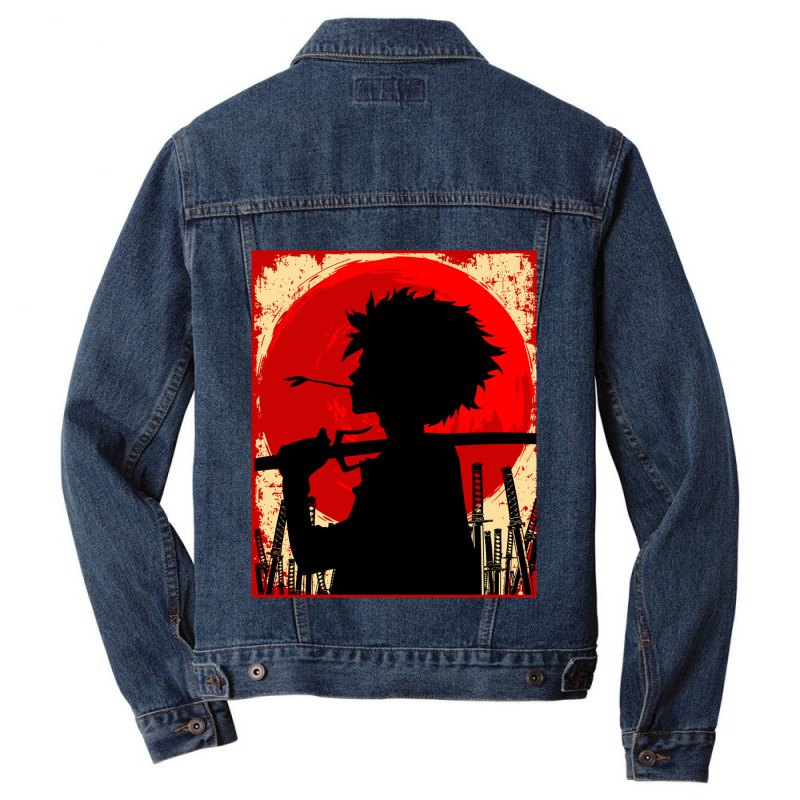 Samurai Sunset Mugen Men Denim Jacket by cm-arts | Artistshot