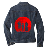 Samurai Sunset Ladies Denim Jacket | Artistshot