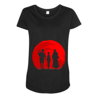 Samurai Sunset Maternity Scoop Neck T-shirt | Artistshot