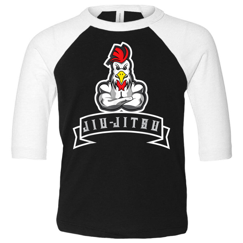 Strong Rooster Brazilian Jiu Jitsu Bjj Martial Arts Fighter T Shirt Toddler 3/4 Sleeve Tee by cm-arts | Artistshot