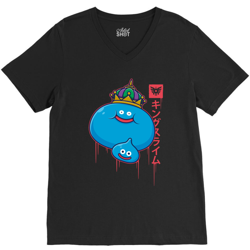 The King Slime V-Neck Tee by cm-arts | Artistshot