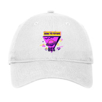 Ufo Back To Future 80s Retrowave Adjustable Cap | Artistshot