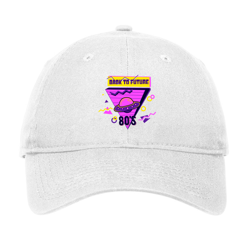 Ufo Back To Future 80s Retrowave Adjustable Cap by afancreaive99 | Artistshot