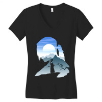 Sky And Samurai Women's V-neck T-shirt | Artistshot