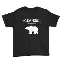 Retro Oceanside City California Usa Cali Pride Bear Tank Top Youth Tee | Artistshot