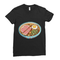 Ponyo Ramen Ladies Fitted T-shirt | Artistshot