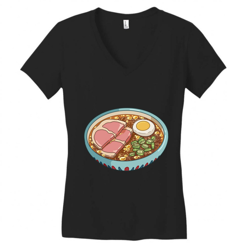 Ponyo Ramen Women's V-Neck T-Shirt by cm-arts | Artistshot