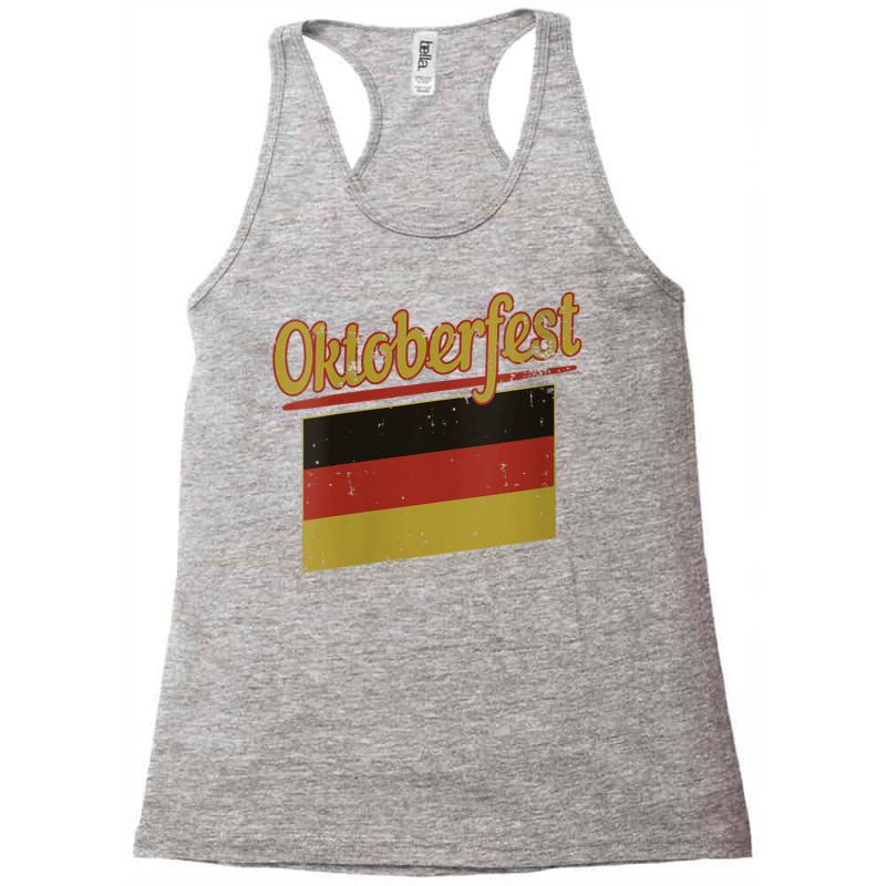 Womens Oktoberfest German Flag Beer Drinking Celebration V Neck T Shir Racerback Tank by cm-arts | Artistshot