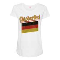 Womens Oktoberfest German Flag Beer Drinking Celebration V Neck T Shir Maternity Scoop Neck T-shirt | Artistshot