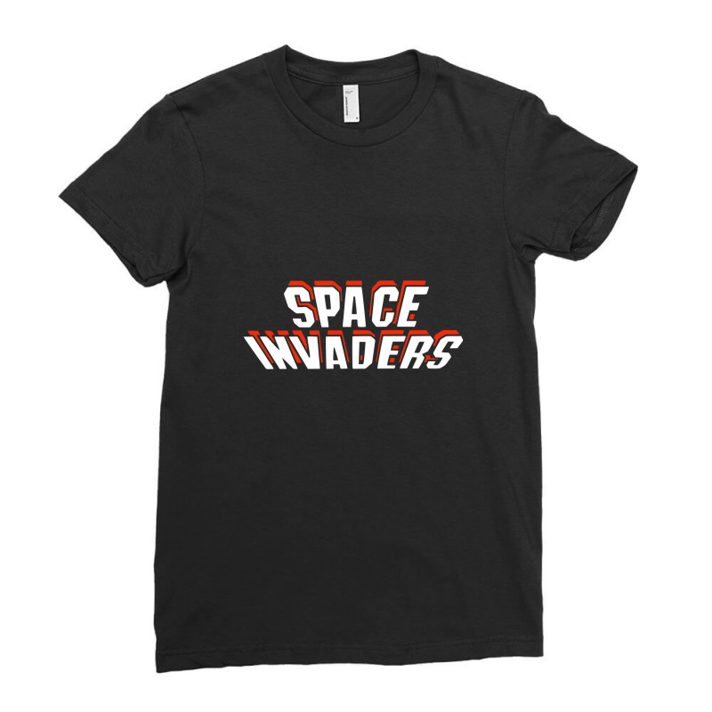 Space Invaders Ladies Fitted T-Shirt by cm-arts | Artistshot