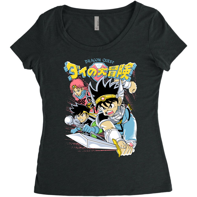 Dragon Warrior Women's Triblend Scoop T-shirt by cm-arts | Artistshot