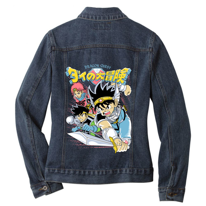 Dragon Warrior Ladies Denim Jacket by cm-arts | Artistshot