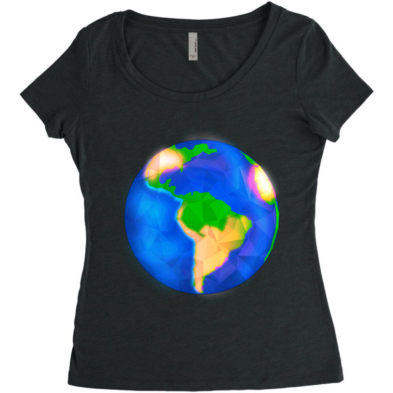 Earth Global Women's Triblend Scoop T-shirt by cm-arts | Artistshot