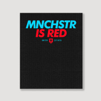 Manchester Is Red Man United Artwork Classic Portrait Canvas Print | Artistshot