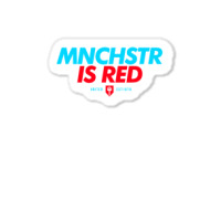 Manchester Is Red Man United Artwork Classic Sticker | Artistshot