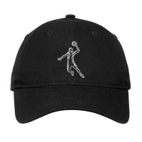 Basketball Player Slam Dunk Light Design Adjustable Cap | Artistshot