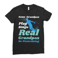 Funny Waterski Some Grandpas Play Bingo Ladies Fitted T-shirt | Artistshot