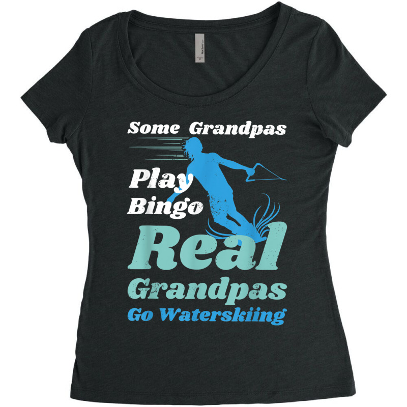 Funny Waterski Some Grandpas Play Bingo Women's Triblend Scoop T-shirt by ValentinoHoover | Artistshot