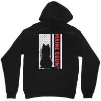 American Flag Maine Coon Cat Lover Proud Pet Owner Cat Mom Unisex Hoodie | Artistshot