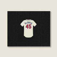 Yonder Alonso Jersey Landscape Canvas Print | Artistshot