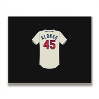 Yonder Alonso Jersey Metal Print Horizontal | Artistshot