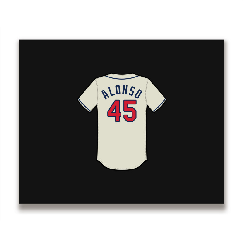 Yonder Alonso Jersey Metal Print Horizontal | Artistshot