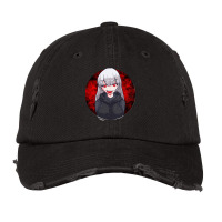 Anime Vampire Girl Halloween Vintage Cap | Artistshot