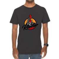 Angry Rooster With Large Glossy Red Comb On Top Vintage T-shirt | Artistshot