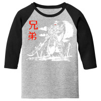 Japanese Warrior Samurai Ninja Art Kanji Design T Shirt Youth 3/4 Sleeve | Artistshot