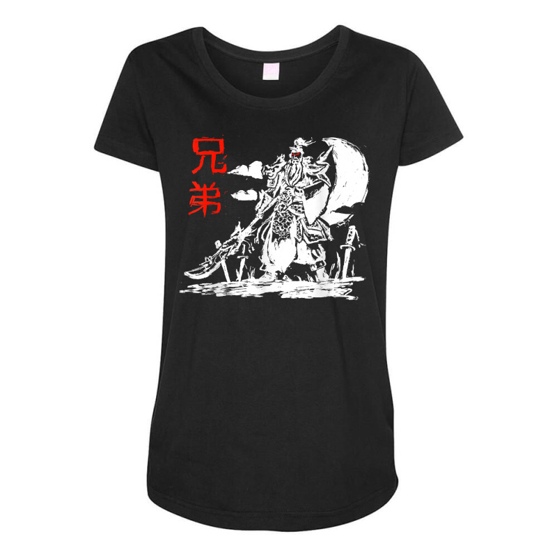 Japanese Warrior Samurai Ninja Art Kanji Design T Shirt Maternity Scoop Neck T-shirt by cm-arts | Artistshot