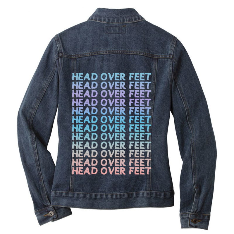 Head Over Feet X12 Ladies Denim Jacket by cm-arts | Artistshot