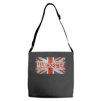 Manchester England United Kingdom British Flag Vintage Adjustable Strap Totes | Artistshot