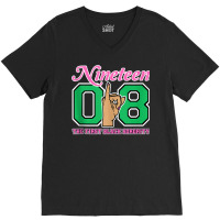 J15 Nineteen 08 Founder's Day Aka Women Hand Sign Tank Top V-neck Tee | Artistshot