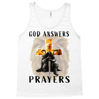 God Jesus Answers Prayers Warrior Men Christian Lion Graphic Tank Top | Artistshot