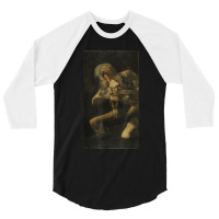 Francisco Goya Saturn Devouring His Son 3/4 Sleeve Shirt | Artistshot