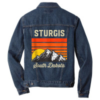 Sturgis South Dakota Retro Vintage City State Usa Tank Top Men Denim Jacket | Artistshot