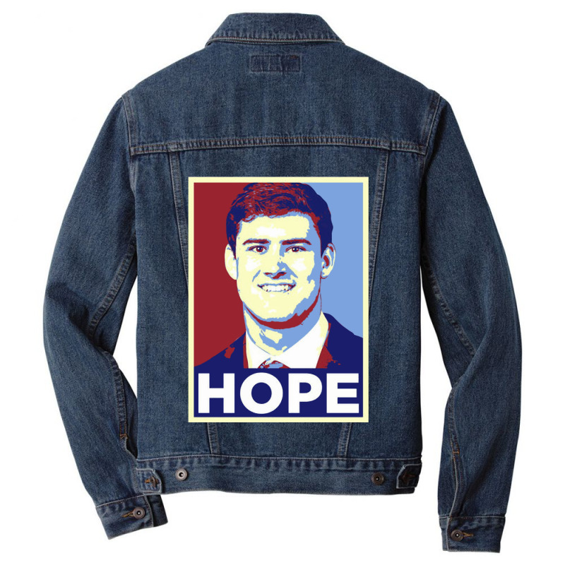 Daniel Jones Hope New York Football Draft Pick Fan T Shirt Men Denim Jacket | Artistshot