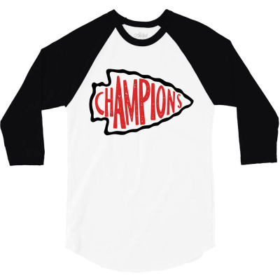 Champions 3/4 Sleeve Shirt Designed By Donkey Apparel