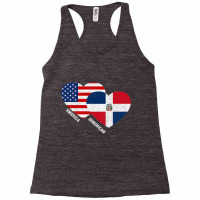 Dominican Republic Flag Shirt Half Dominican American Pride Premium T Racerback Tank | Artistshot