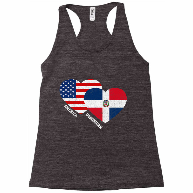 Dominican Republic Flag Shirt Half Dominican American Pride Premium T Racerback Tank by cm-arts | Artistshot