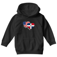 Dominican Republic Flag Shirt Half Dominican American Pride Premium T Youth Hoodie | Artistshot